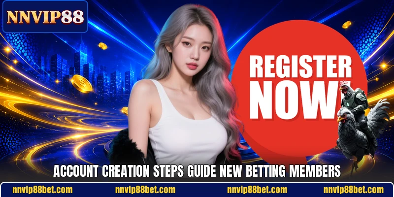 Account creation steps guide new betting members