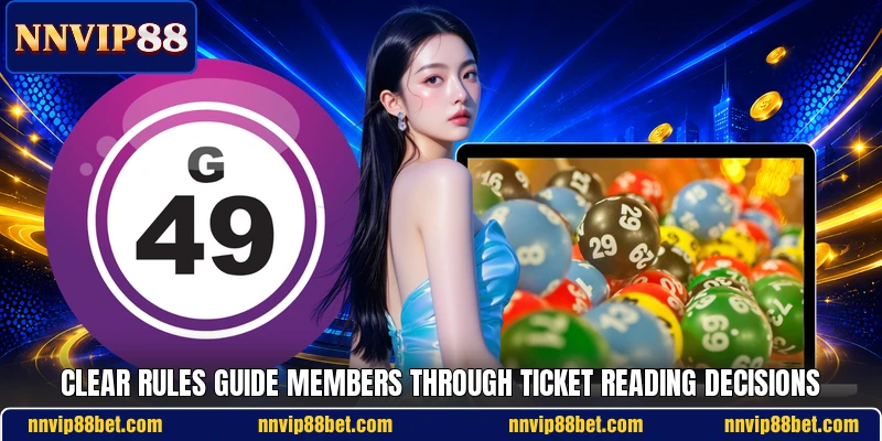 Clear rules guide members through ticket reading decisions