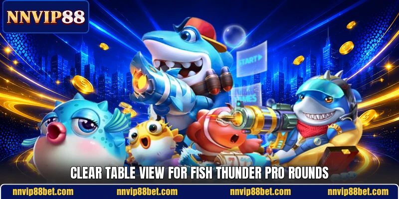 Clear table view for fish thunder pro rounds Clear table view for fish thunder pro rounds