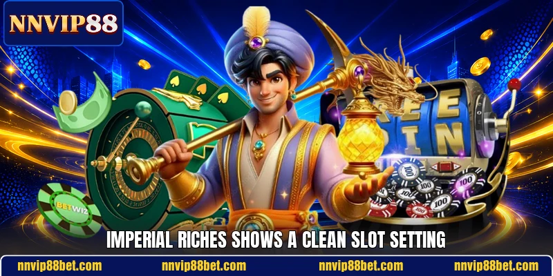 Imperial Riches shows a clean slot setting Imperial Riches shows a clean slot setting