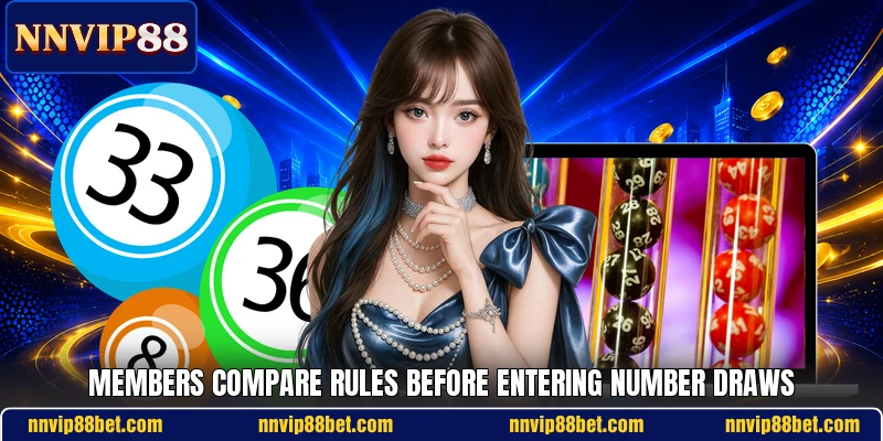 Members compare rules before entering number draws