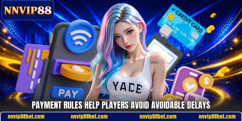 Payment rules help players avoid avoidable delays Payment rules help players avoid avoidable delays
