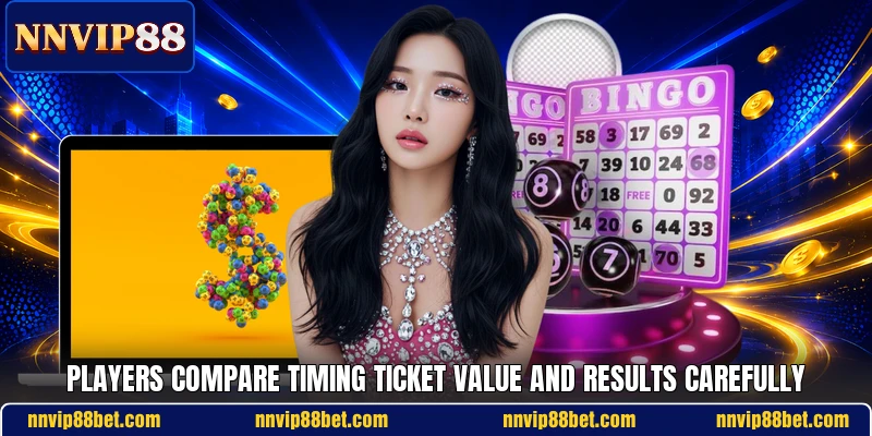 Players compare timing ticket value and results carefully Players compare timing ticket value and results carefully