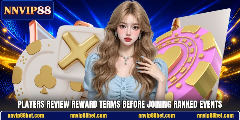 Players review reward terms before joining ranked events Players review reward terms before joining ranked events